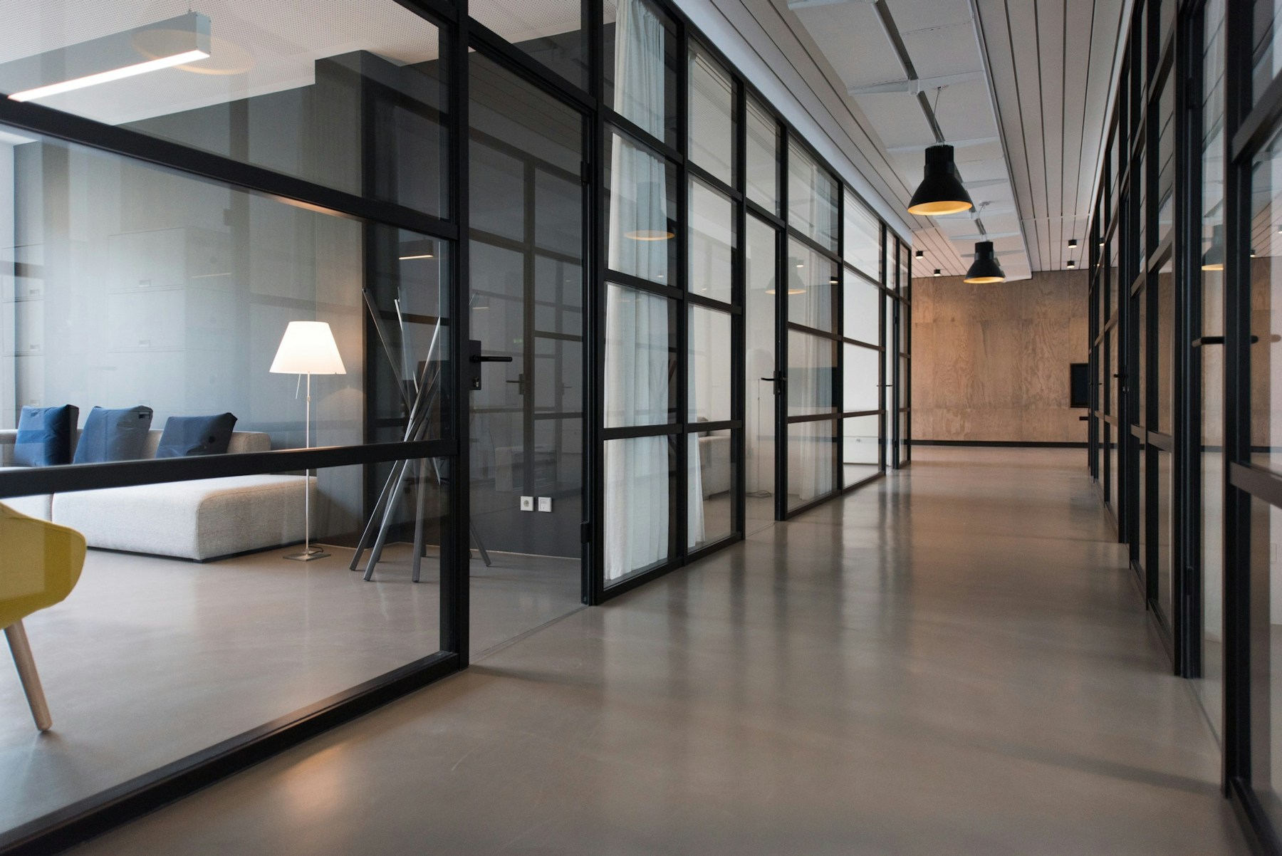 Modern corporate office building